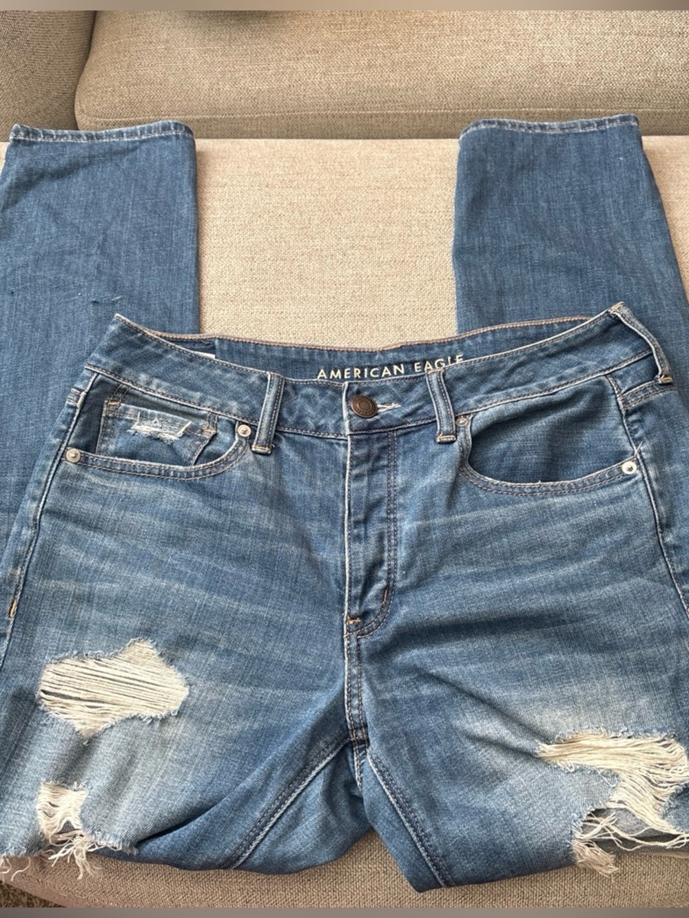 American Eagle Outfitters Distressed Skinny Jeans Women's Size 8